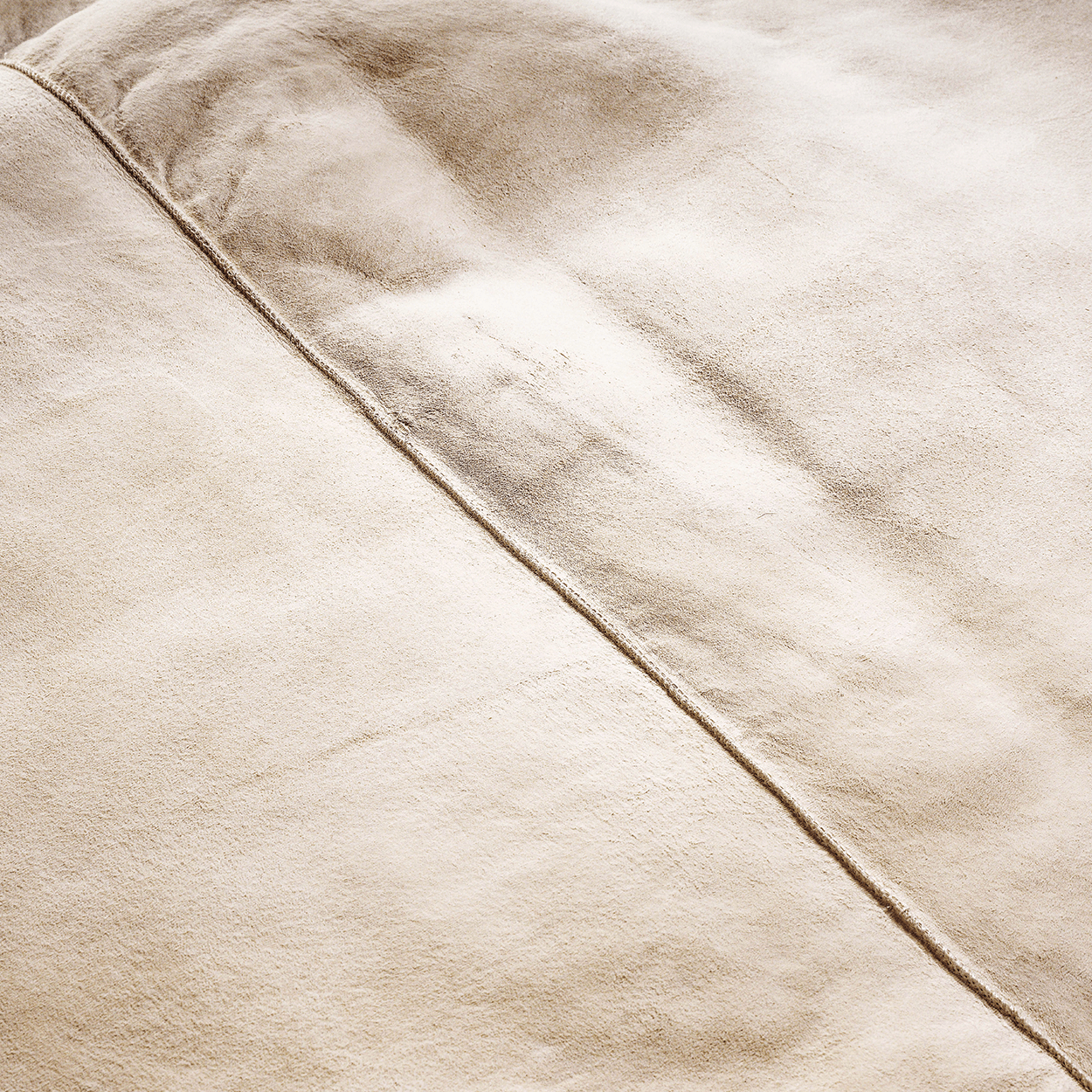 Nahtansicht Rückseite Doppelfell