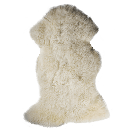 Schaffell für Hunde weiß mit Naturspitze.